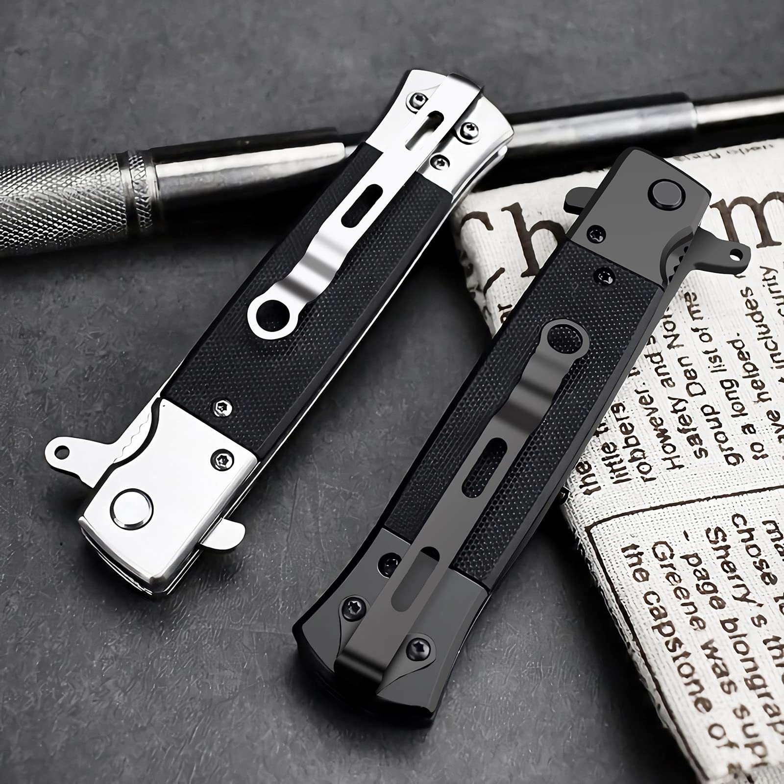 COLORICH Outdoor Folding Knife - Pocket Knife, Sharp One-Handed Knife, Fishing Knife, Fishing Knife, Stainless Steel Blade, Pocket Folding Knife, Camping Tool for Fishing, Hunting, Sports Activities