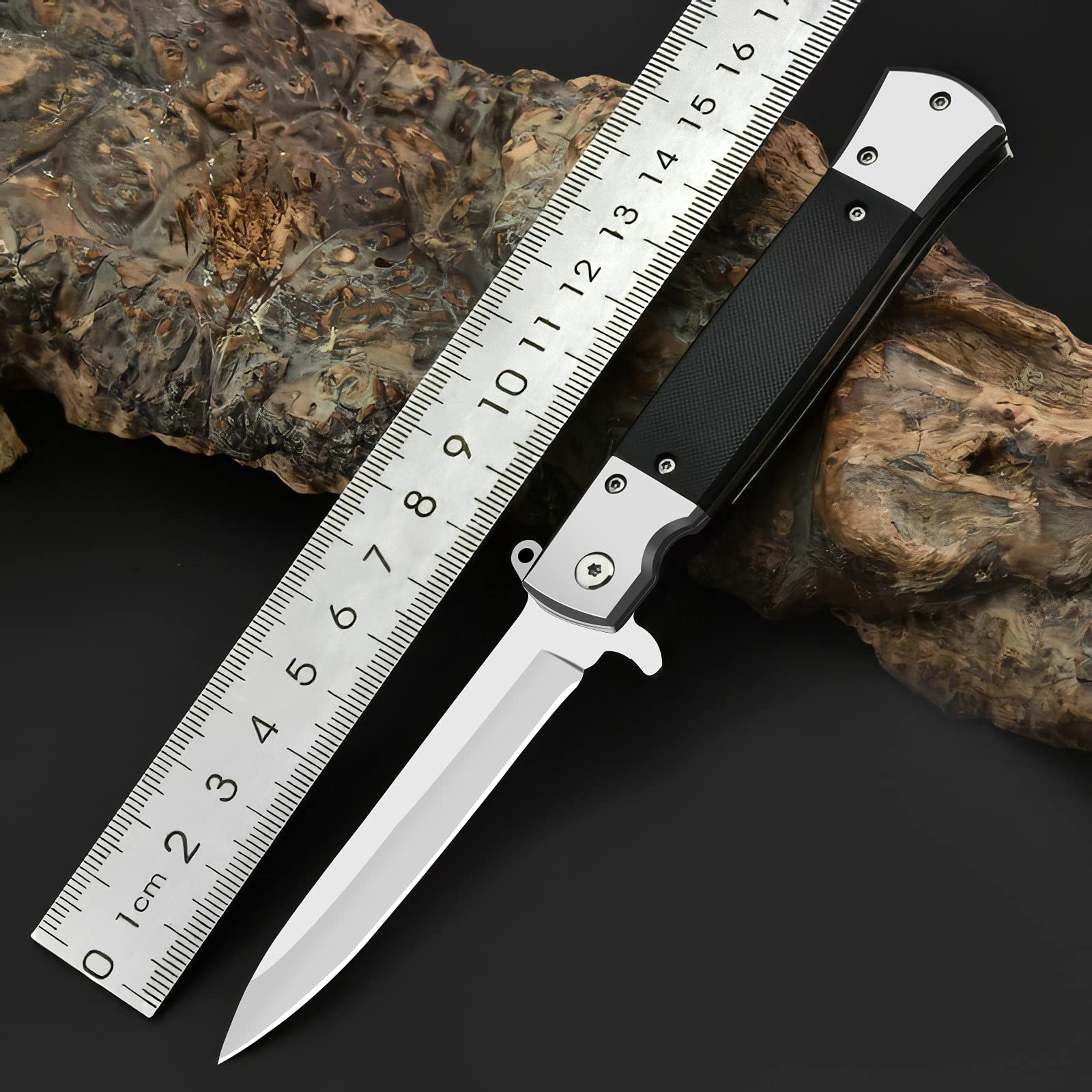 COLORICH Outdoor Folding Knife - Pocket Knife, Sharp One-Handed Knife, Fishing Knife, Fishing Knife, Stainless Steel Blade, Pocket Folding Knife, Camping Tool for Fishing, Hunting, Sports Activities